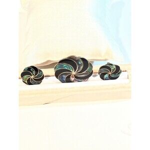 Vintage 925 Mexico Taxco Brooch & Ear Rings